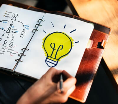 Tipps für mehr Kreativität und Innovation 2 Notizbuch für kreative Ideen - Kreativität