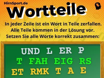 Wortteile kombinieren