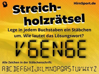 Exercise Cover Streichholzrätsel mit Worten