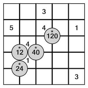 Mathe-Sudoku 3: 5 mal 5 Feld Aufgabe