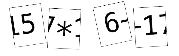 Mathe Puzzle: Finde die Rechnung Teil 1 2 Mathe-Puzzle: Aufgaben 1 zur Erklärung: Setze die Puzzleteile korrekt zusammen.