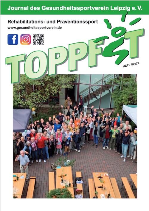 Cover Ausgabe 01/2023 Vereinszeitung Foppfit