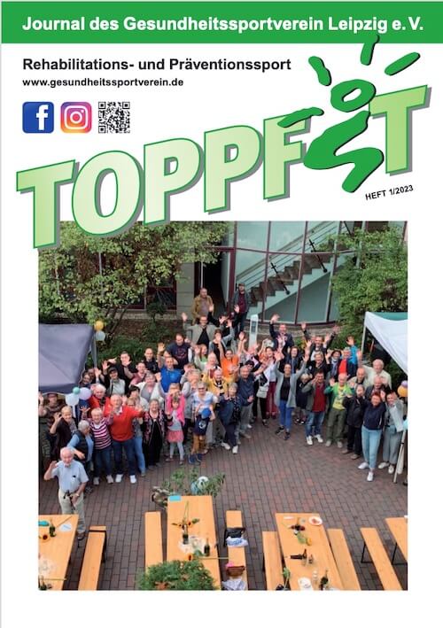 Rätsel für Vereinszeitung des Gesundheitssportverein Leipzig 2 Cover Ausgabe 01/2023 Vereinszeitung Foppfit