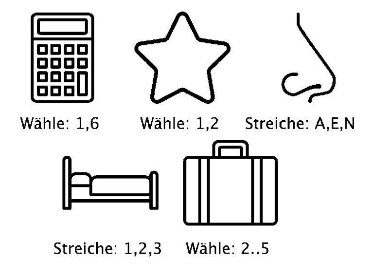 Rebus Rätsel - Symbole erkennen, richtig kombinieren - 3 5 Rebus Rätsel 4: Welches Wort ergibt sich aus den Symbolen?